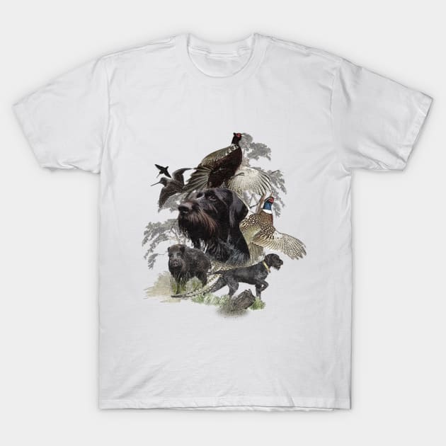 German Wirehaired Pointer, hunting season T-Shirt by German Wirehaired Pointer 